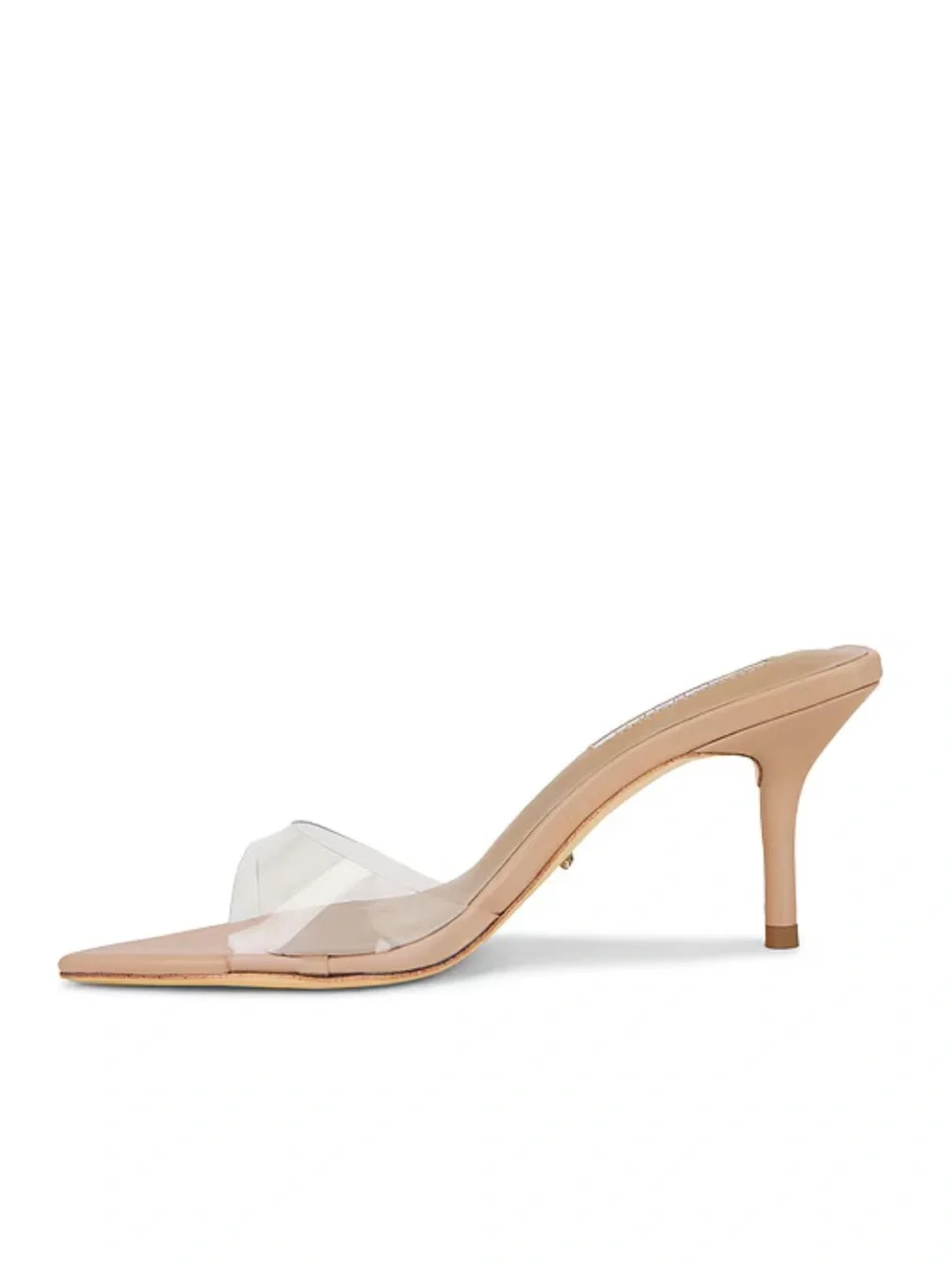 Tony Bianco Hallie Sandals Clear Skin Nude Stilettos Mules shoes Revolve 7.5